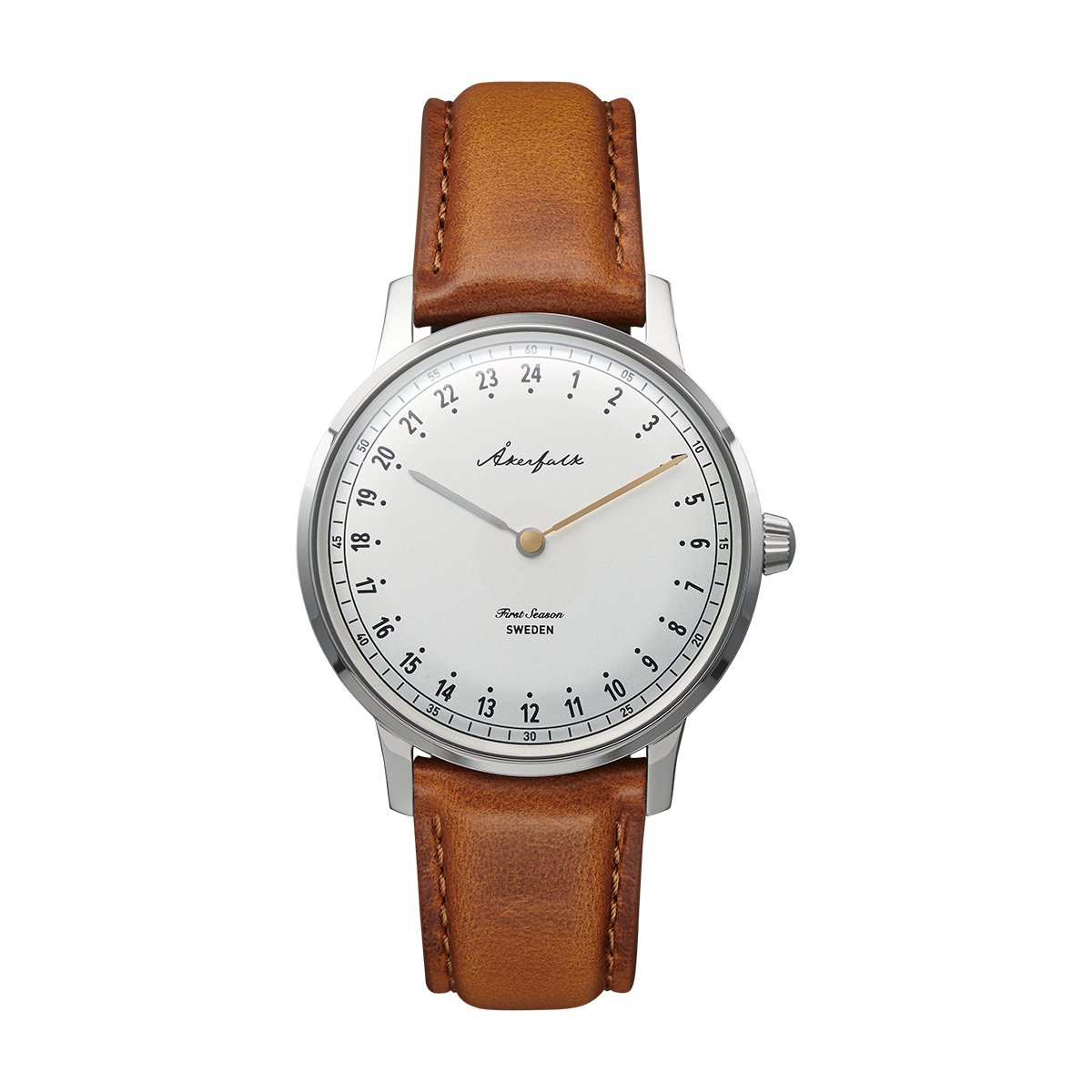 First Season Silver White with Lt Brown Leather