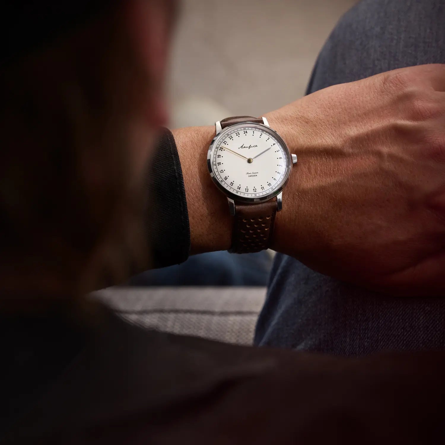 First Season Silver White Watch | Akerfalk Sweden