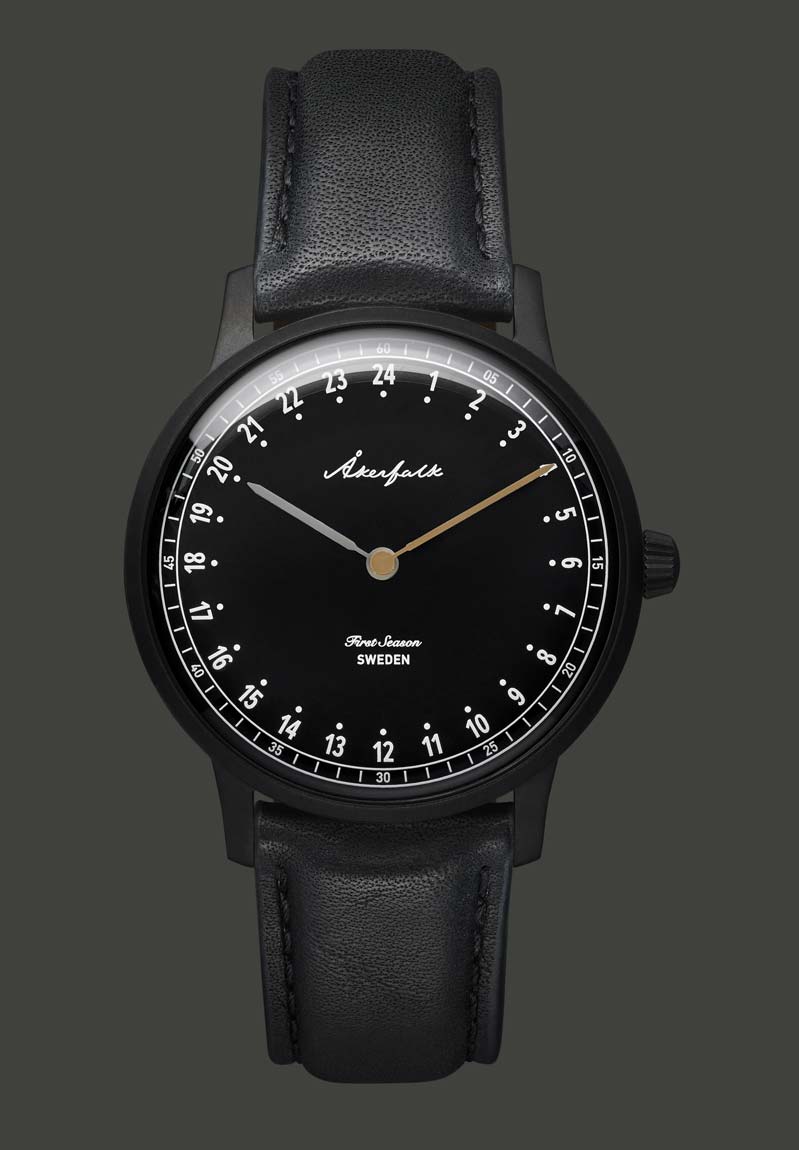 First Season 24h watch matte black