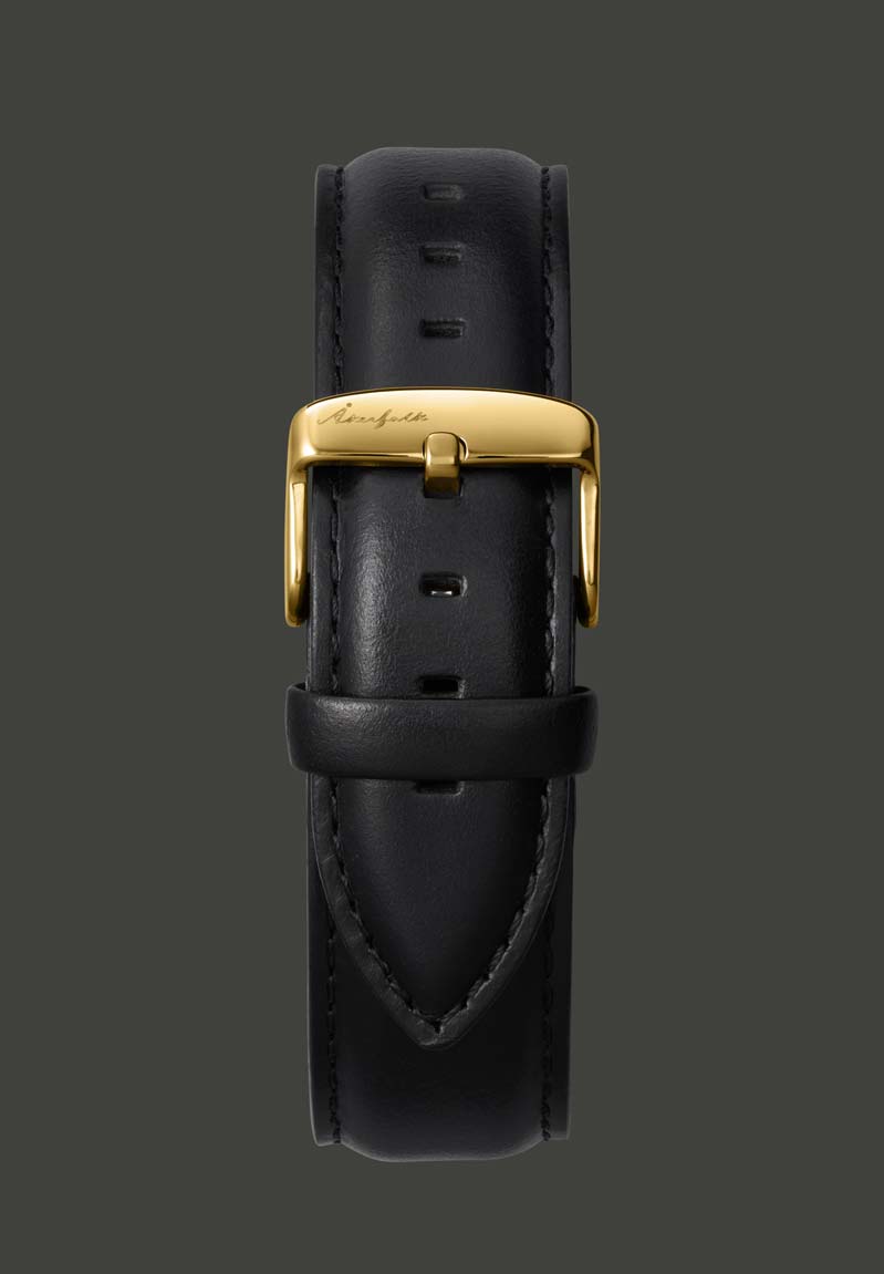 Black Leather Strap 18 mm